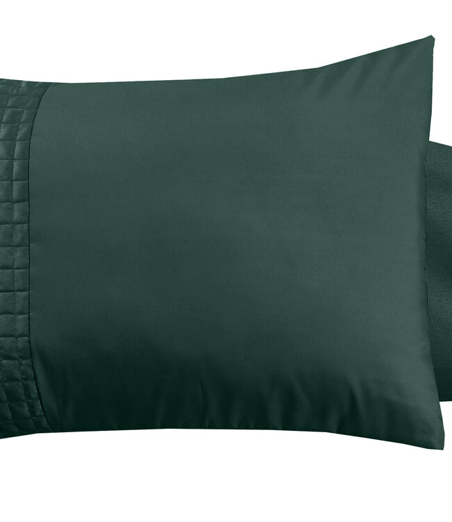 Fluwelen band groen set van 2 slopen 60 x 70 cm