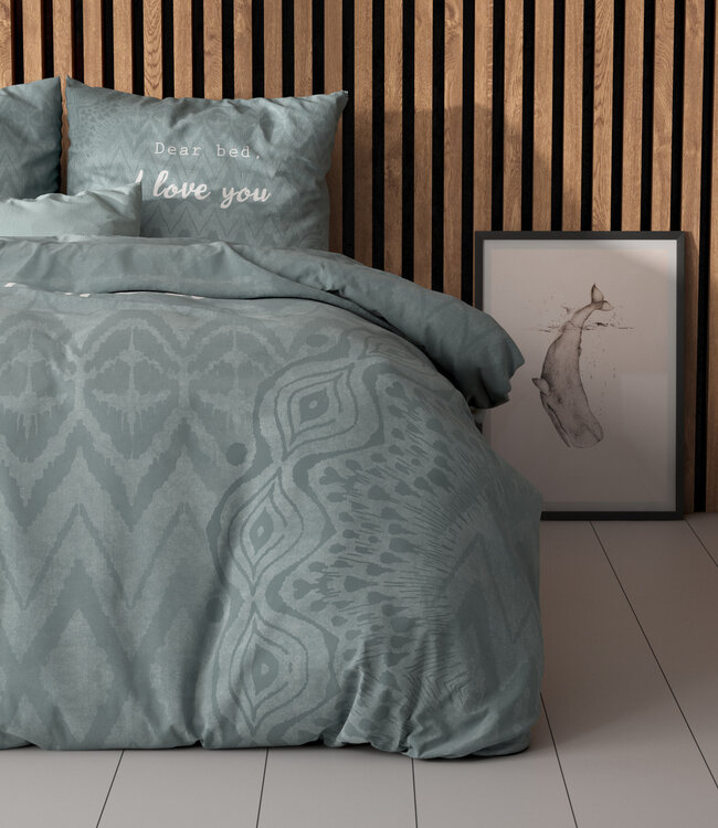 I Love Bed groen 140 x 200/220