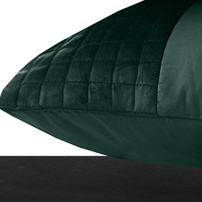 Fluwelen band groen set van 2 slopen 60 x 70 cm