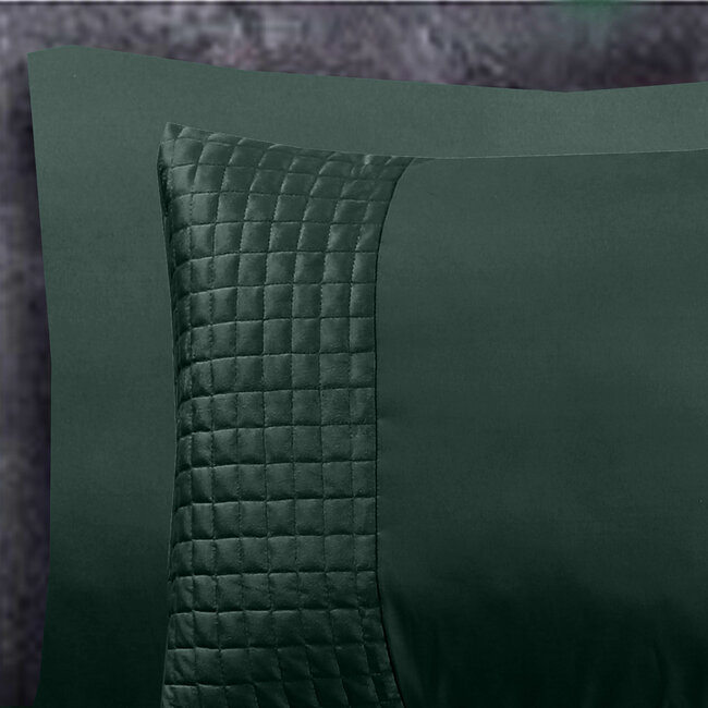 Fluwelen band groen set van 2 slopen 60 x 70 cm