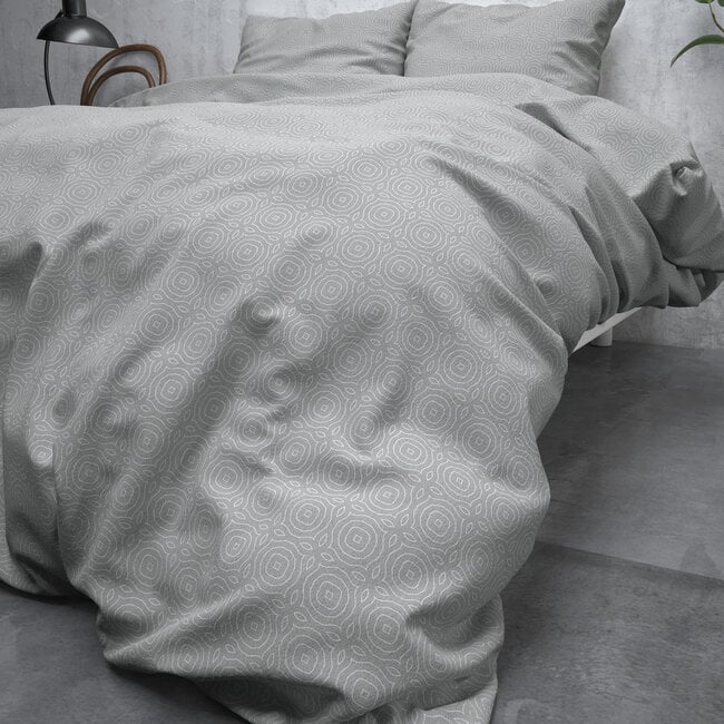 Sleeptime Flanell Jason Grey 140 × 200/220 - Bettbezug