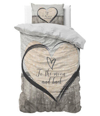 Sleeptime Ik hou van je tot de maan en terug 2 Grijs 140 x 200/220