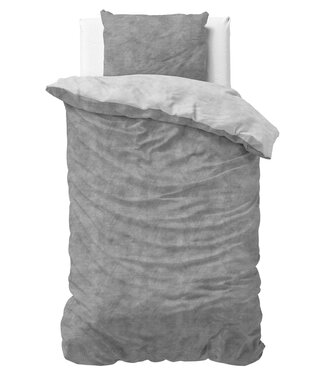 Sleeptime Flanel Gewassen Katoen Grijs 140 x 220