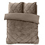 Fluwelen Pintuck Taupe 140 x 200/220