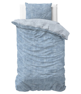 Sleeptime Gewassen katoenen flanel blauw 140 x 220