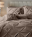 Fluwelen Pintuck Taupe 140 x 200/220