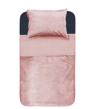 Sleeptime Fluwelen bies roze 140 x 220