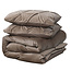 Fluwelen Pintuck Taupe 140 x 200/220