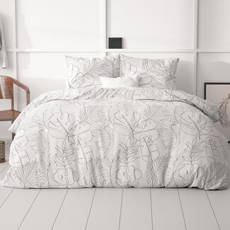 Sleeptime Einfaches Weiß 200 × 200/220 - Bettbezug