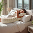 Bodykussen Pompom Beige 140 x 20 cm