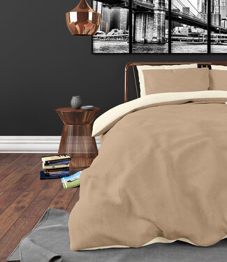 Zensation Dubbelzijdig crème/taupe 140 x 220