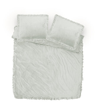 Sleeptime Fluwelen Ruches Wit 140 x 220