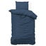 Zensation Satin Point Marineblau 140 × 220 - Bettbezug