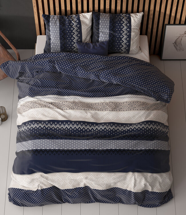 Elisabeth marineblauw 200 x 220