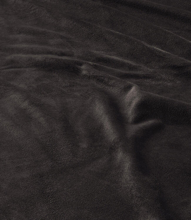 Fluwelen ruches zwart 200 x 220