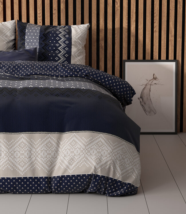 Elisabeth marineblauw 200 x 220