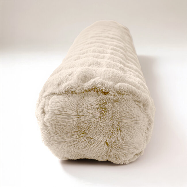 Bodykussen Pompom Beige 140 x 20 cm