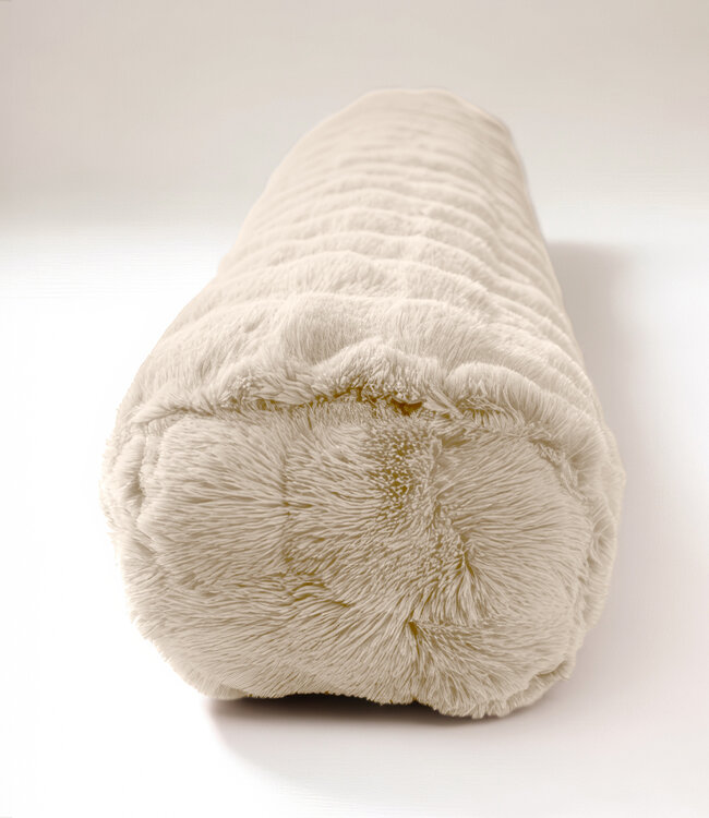 Bodykussen Pompom Beige 140 x 20 cm