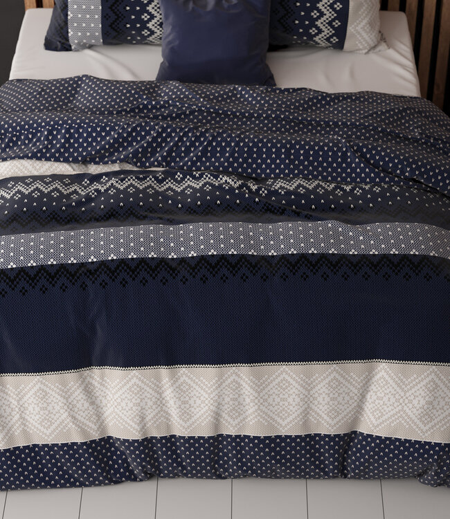 Elisabeth marineblauw 200 x 220