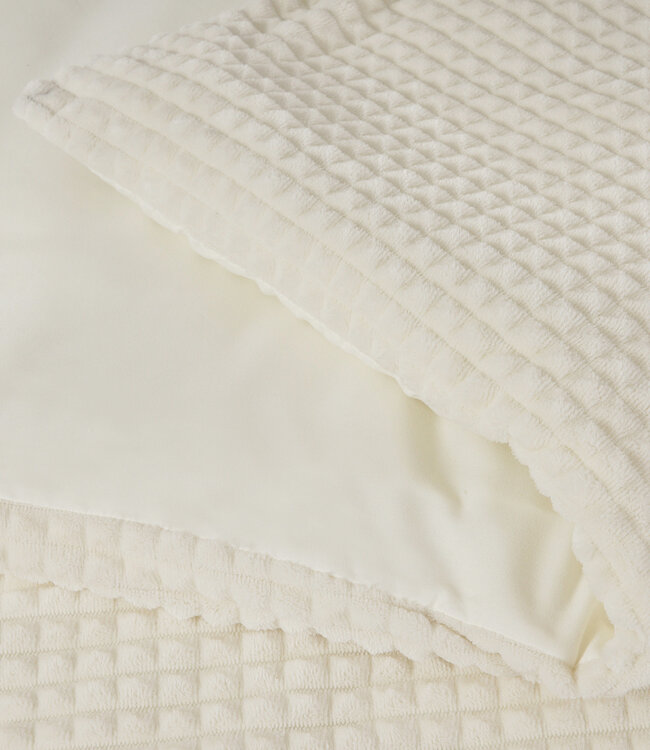 Geruit teddy beige 140 x 200/220