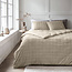 Nepbont met ruitpatroon beige 140x200/220