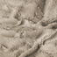 Nepbont met ruitpatroon beige 140x200/220