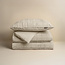 Nepbont met ruitpatroon beige 140x200/220