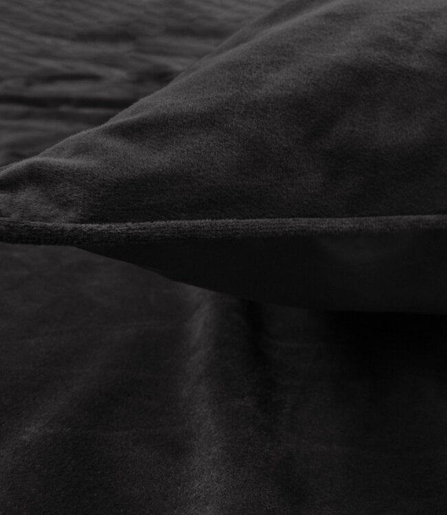 Fluwelen paspel zwart 200 x 220