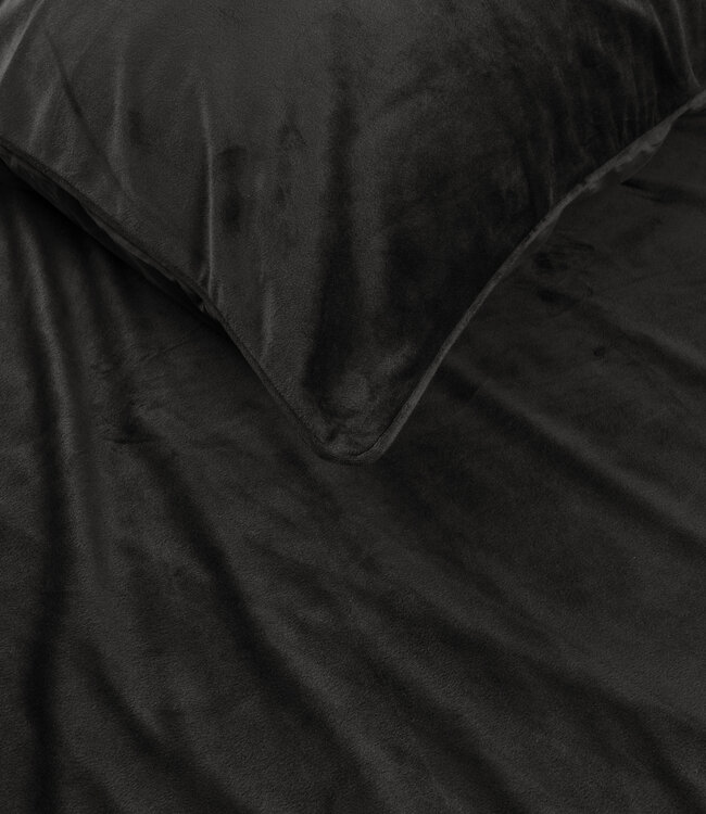 Fluwelen paspel zwart 200 x 220