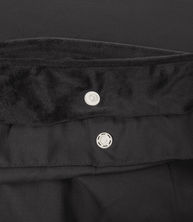 Fluwelen paspel zwart 200 x 220