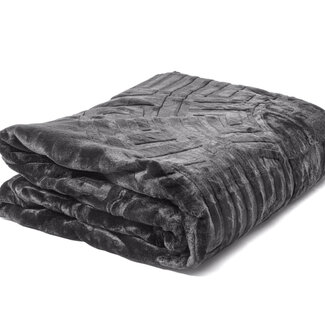 Sleeptime Embossed Zeta Blanket Anthracite