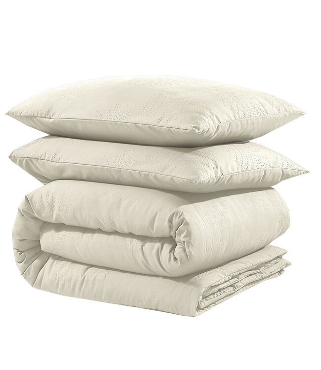 Bladeren 3D crème 200 x 200/220