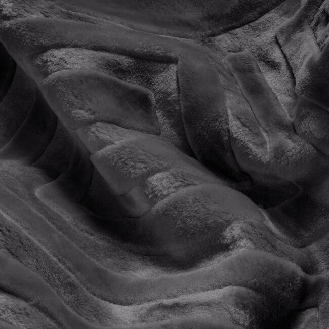 Geëmbosseerde Zeta Deken Antraciet
