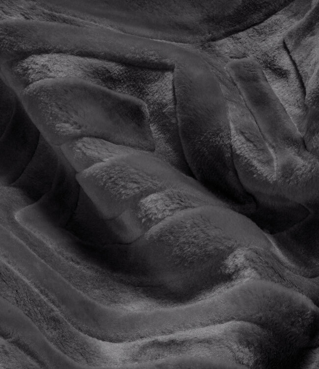 Geëmbosseerde Zeta Deken Antraciet