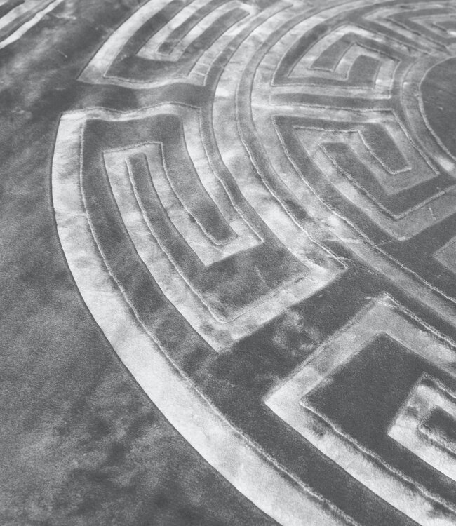 Geëmboste Zeta Deken Grijs