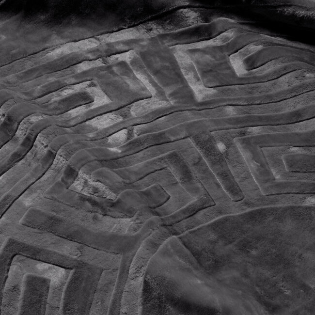 Geëmbosseerde Zeta Deken Antraciet