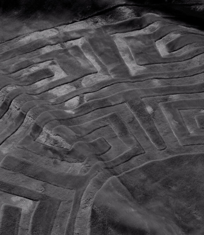 Geëmbosseerde Zeta Deken Antraciet