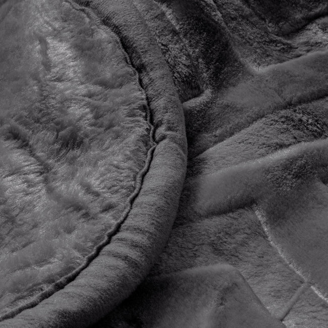 Geëmbosseerde Zeta Deken Antraciet