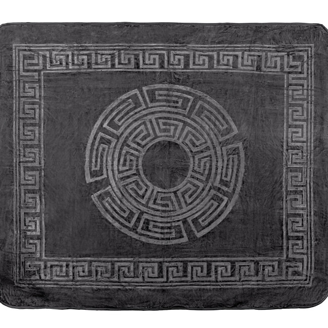 Geëmbosseerde Zeta Deken Antraciet