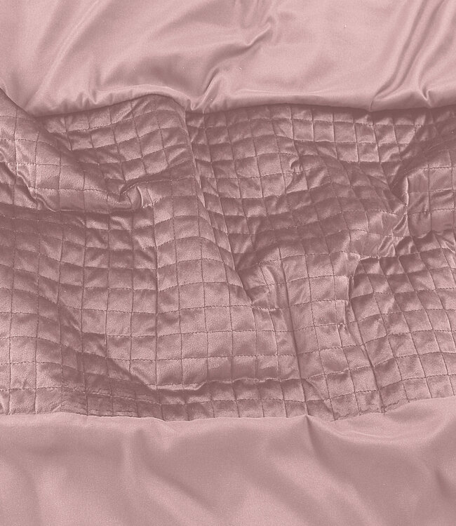 Roze fluwelen band 140 x 220 cm