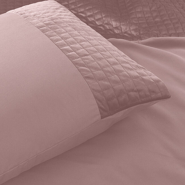 Roze fluwelen band 140 x 220 cm