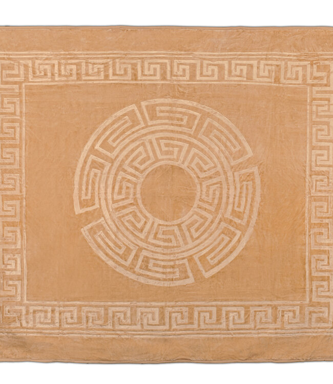 Geëmboste Zeta-deken crème