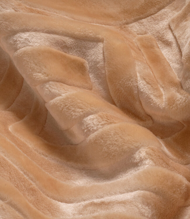 Geëmboste Zeta-deken crème