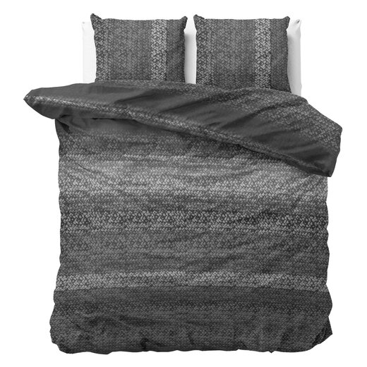 Dreamhouse DH Flanel met kleurverloop, gebreid, antraciet 240 x 220