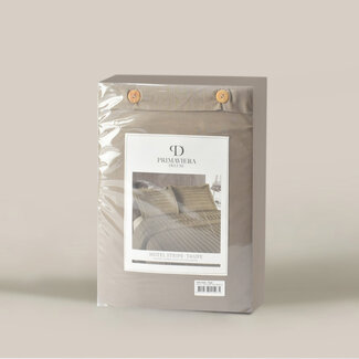 Primaviera Deluxe Hotelstreep taupe 200 x 200/260