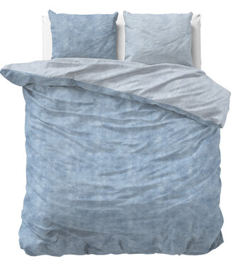 Sleeptime Flanellen gewassen katoen blauw 200 x 220