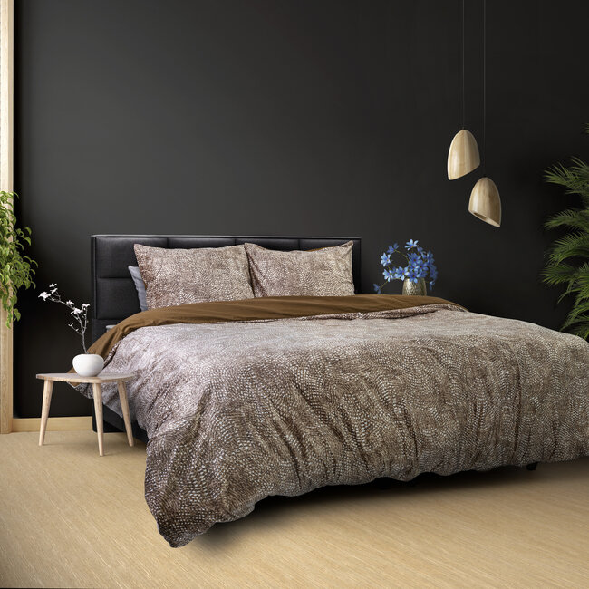 Signature Fluwelen Katoen Aria Bruin 200 x 220