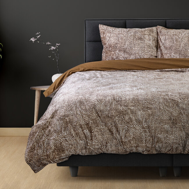 Signature Fluwelen Katoen Aria Bruin 200 x 220