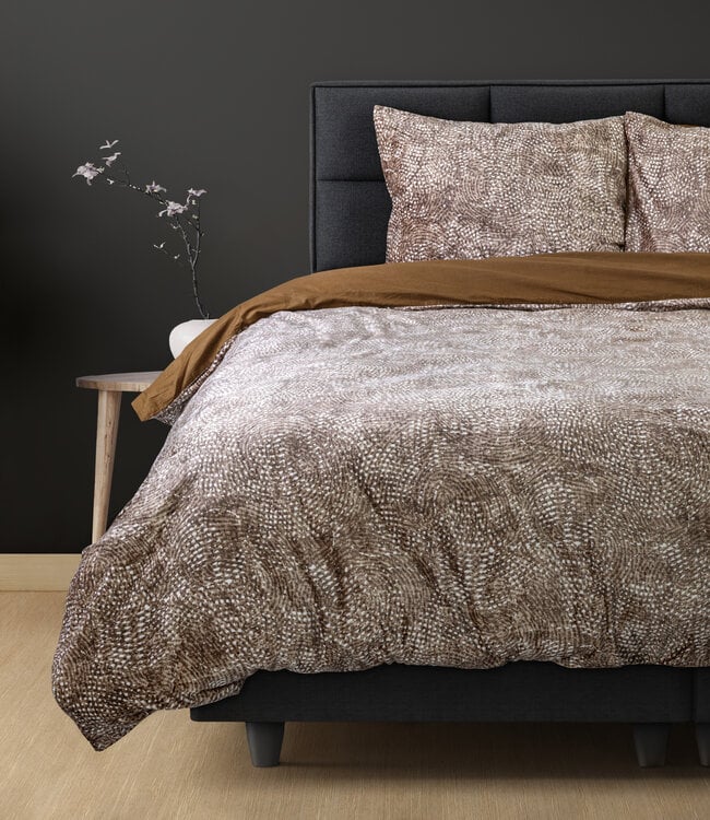 Signature Fluwelen Katoen Aria Bruin 200 x 220