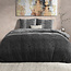 DH Flanel met kleurverloop, gebreid, antraciet 240 x 220